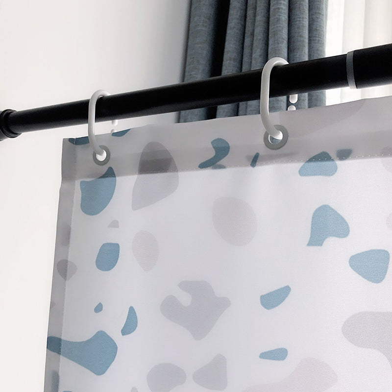 Nordic Terrazzo Shower Curtain – Waterproof & Mildew Resistant Polyester Bathroom Decor 180×180cm